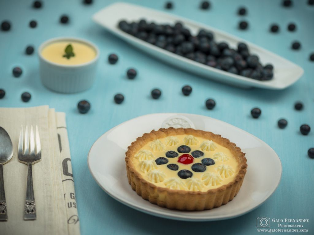 Tarteleta de Crema Mascarpone con Arnándanos