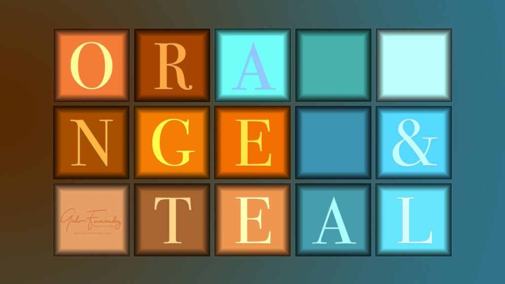 Orange &Teal