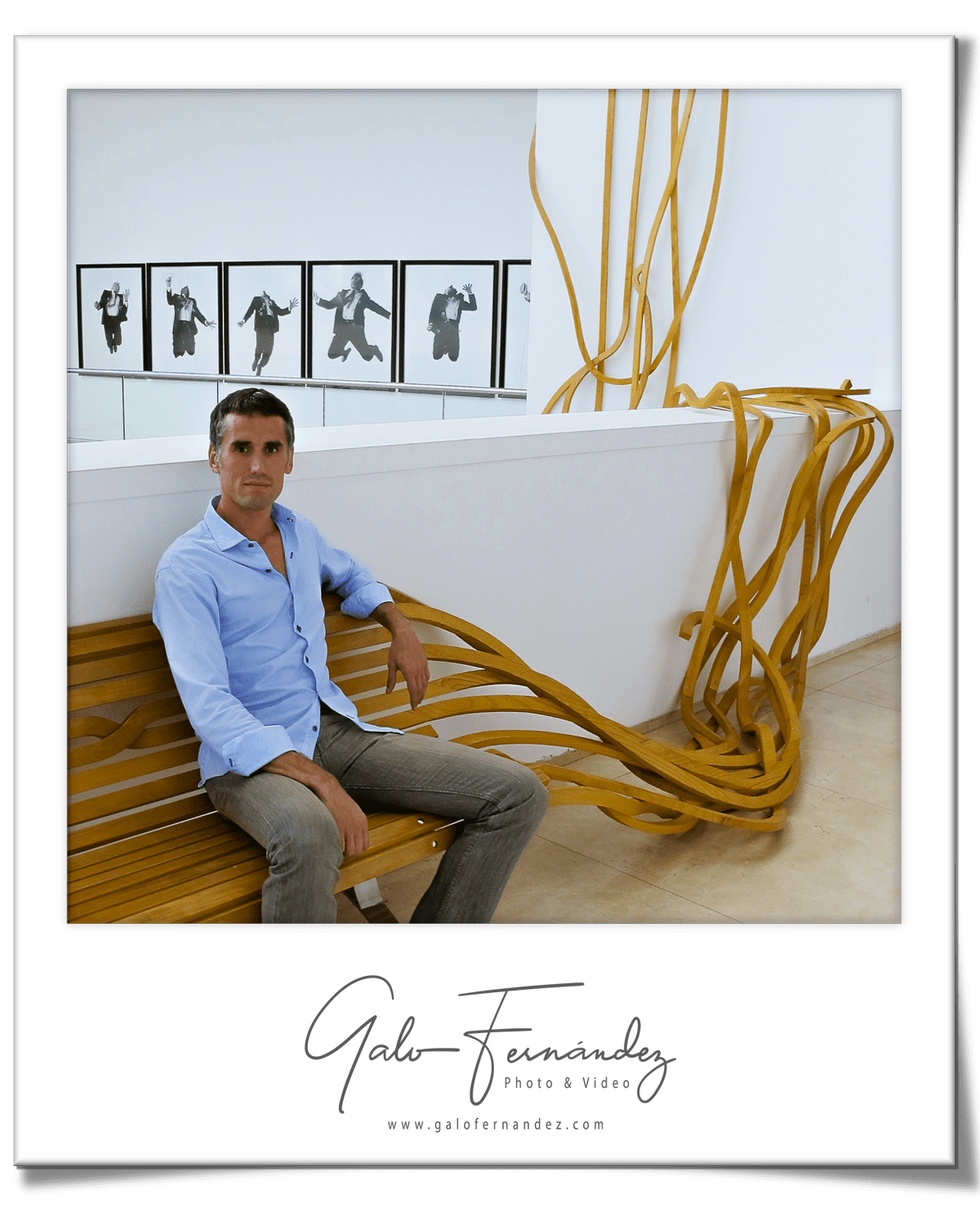 Galo Fernández in Polaroid Frame - Warm