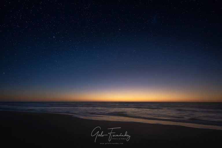 Amanecer estrellado sobre el Océano Atlántico, Cariló - PBA